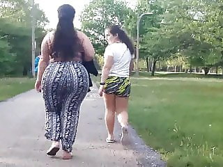 Huge ass latina walking happy