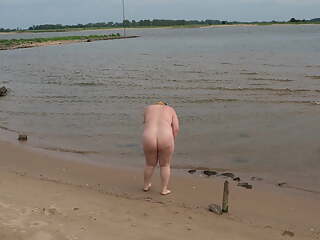 Nudist beach in the Netherlands