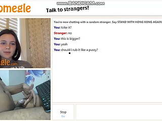 Girl teaches me to jerk off my tiny cock, Omegle SPH