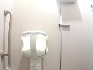 Japanese style toilet voyeur