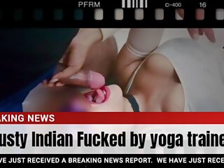 Busty Indian CuryZara fucked by Yoga trainer