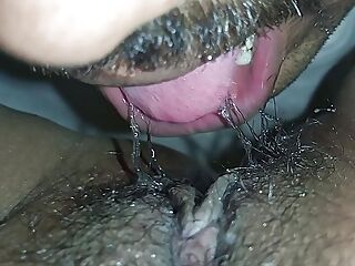Licking wet desi Indian pussy 