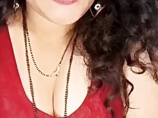 Indian naughty aunty dirty talks and removing all clothes 