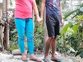 Village Girlfriend Sex With Her Boyfriend in Red T-shart in Outdoor ( Official Video By Villagesex91)