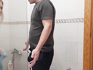 AMATEUR MILF TATTOED WITH BIG TITS FUCKED IN BATHROOM