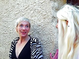 Malvina, a blonde milf, loves to fuck young men