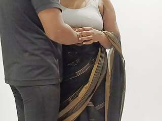 Indian step Mom changed the saree her step son at home