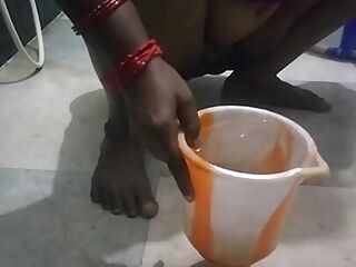Toilet pussy washing hot bathroom sexy tamil talking video 