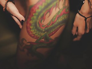 Extremely hot tattooed girl