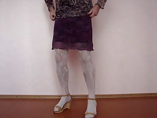 crossdresser in lingerie