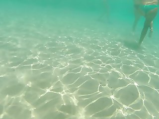 Italian teen thong gopro underwater 