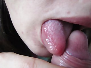 Teen girl slave - her tongue worships my feet and dick