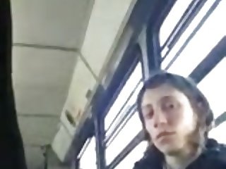  Bulge Dickflash for Woman on Bus Exhibitionist