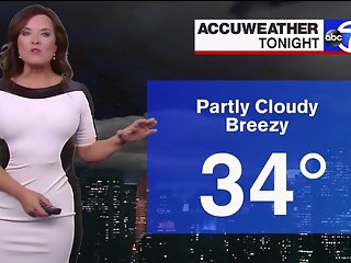 Amy Freeze in Leather Dress