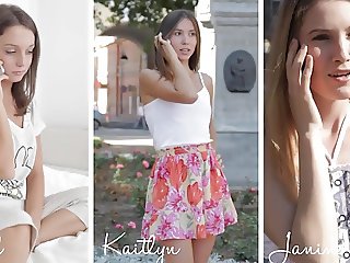Three stunning lesbians Angel-Janine-Kaitlyn