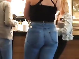 Praller Teen Girl jeans Arsch