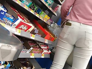Latina teen nice ass white jeans
