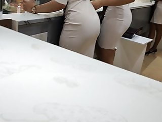 Best asses white dress sexy legs hot booty