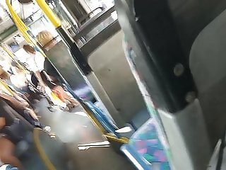Girl makes cum on the bus - complete story