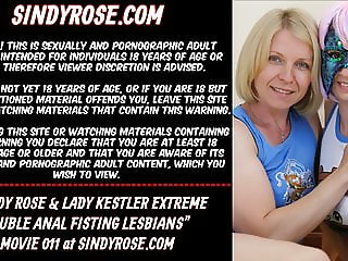 Sindy Rose & Lady Kestler double anal fisting lesbians