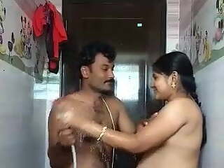 Indian Bhabhi In Shower