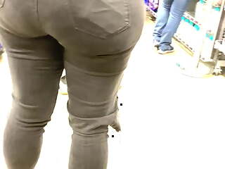 Epic Monster Ebony Ass in Black Jeans