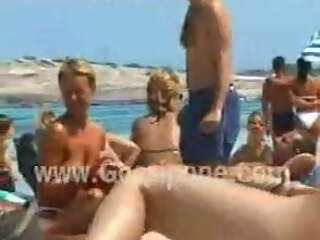 Paola Perego Topless al mare