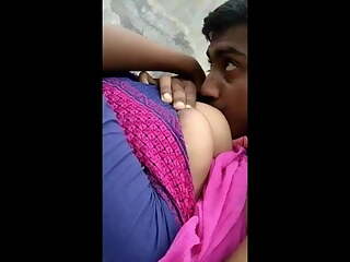 Indian guy sucks her shy elder sister's Friend outdoor