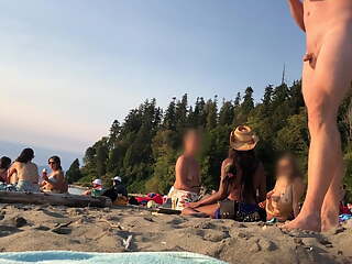 TINY DICK on Nude Beach - part 5! It's so SMALL! #sph #cfnm 