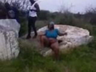 Mzansi friends enjoying sex in the bushes Part 2