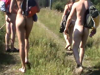 Naked walking in Belgium