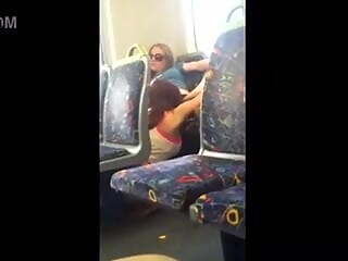 woman caught eating on the train