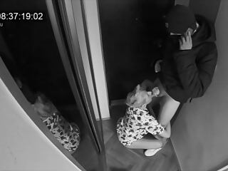 Hidden Camera - Wife sucks postman while her husband is asleep