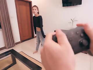 Zhang Yating - Physical game console, sex trip with stepbro