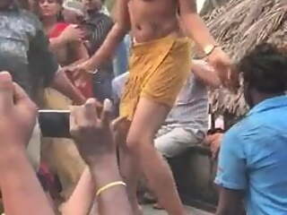 Desi dancing girls, nude dance in village