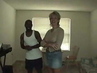 husband films wife visiting a young black guy