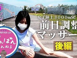 続！TOKO2021女子陸上３０００m SC決勝前夜　最終調整マッサージ２