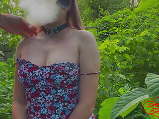 Pussy Loves to Suck Cock in the Garden - SOboyandSOgirl