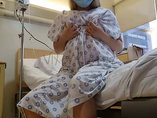 Risky Public Horny Patient Squirt at the Hospital Bed Viral