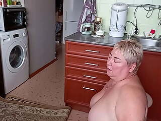 fuck wife in the mouth in the kitchen and cum on her face 2