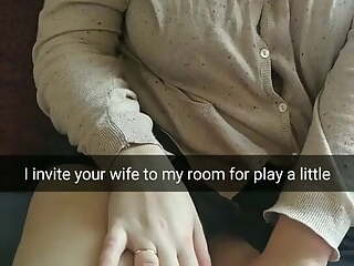 Cheating wife roleplay story with cuckold captions - Milky M