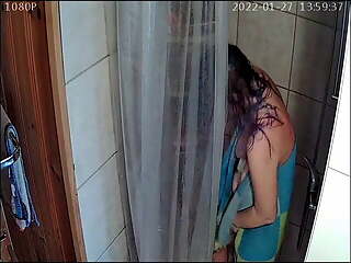  shower cam catches wife sexting 