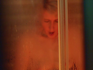 Spying on my neighbor in the shower! Look at her tits!