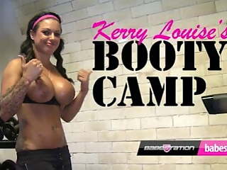 Babestiona booty camp girl kerry louise emily lesbian show in Gym