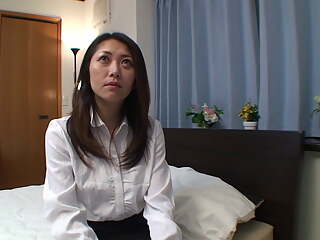 Hairy japanese mature is doing her first porn video