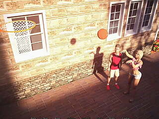 AWAM #52 teaching Christine bow to play basketball