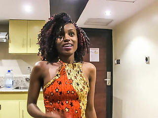 Tanzanian Amateur Ebony Model Casted For a Fake Job