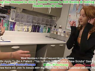 Stacy Shepard Shocked As Naked Doctor Jasmine Rose Enters The Exam Room In The Doctor's New Scrubs ONLY At GirlsGoneGyno
