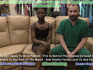 Become Doctor Tampa, Give Rina Arem A Yearly Gyno Check And Pap Smear With Nurse Stacy Shepard's Gloved Hands Assisting