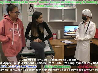 Sisters Aria Nicole, Angel Santana Humiliated During Pre Employment Physical At Doctor Stacy Shepards Gloved Hands!